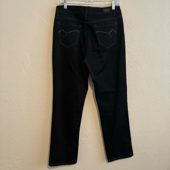 Women's BandoLino Mandie Black jeans Straight Size 8 - Picture 4 of 7